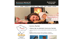 Desktop Screenshot of kominy-pechlat.cz